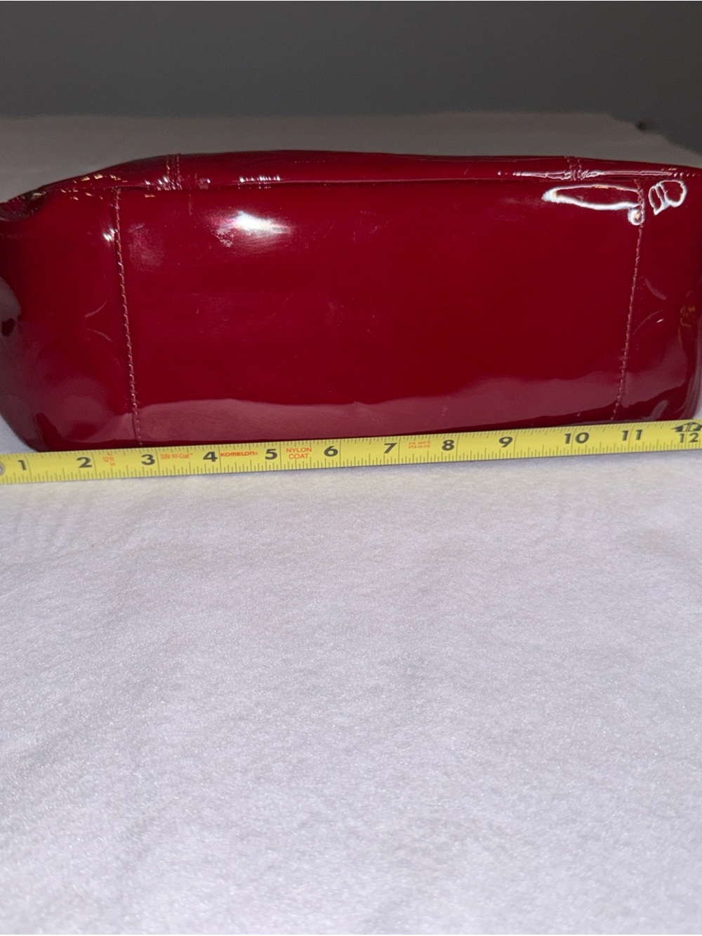 Vintage Coach Red Patent Leather Tote Bag Y2K Retro - Picture 5 of 14